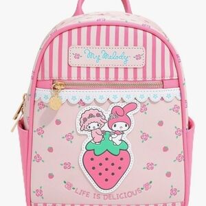 BoxLunch Sanrio My Melody and My Sweet Piano Strawberry Mini Backpack Exclusive